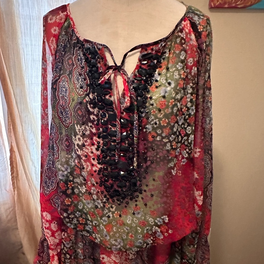 Floral Bohemian Women's Top